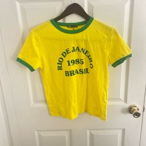 Zara Brazil tee shirt Rio de Janeiro size l